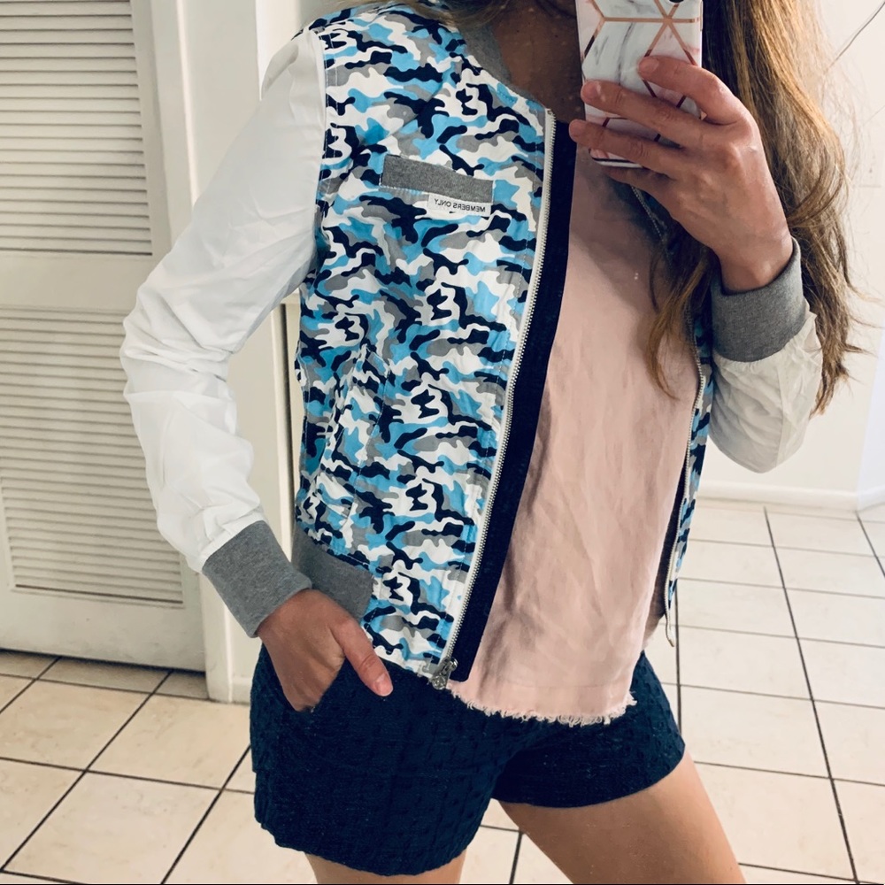 MEMBERS ONLY CAMOUFLAGE CROPPED JACKET